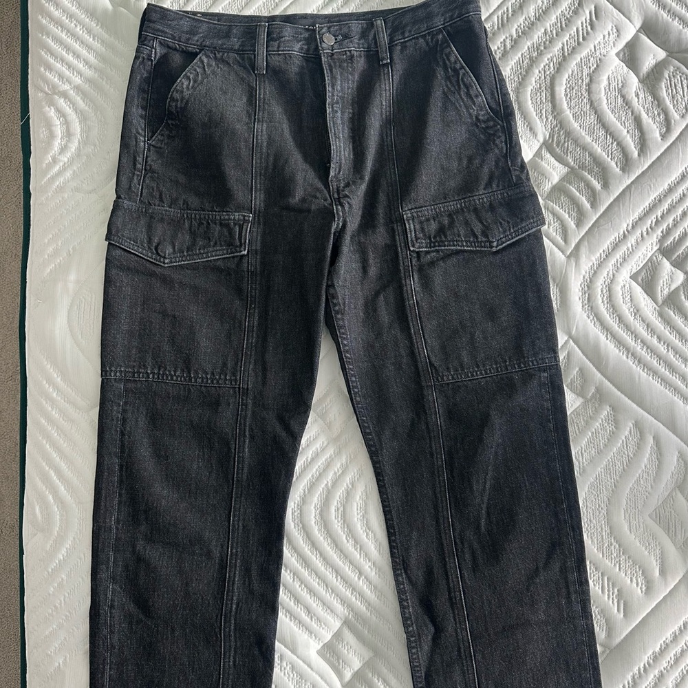 Aritzia Black Cargo Jeans